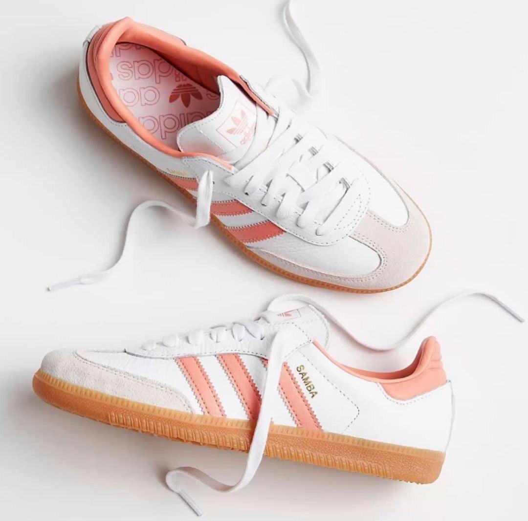 Adidas Samba OG Blancas Y Rosas – Panda Shoes