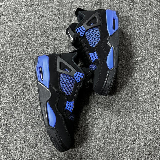 Air Jordan Retro 4 Negro y Blue