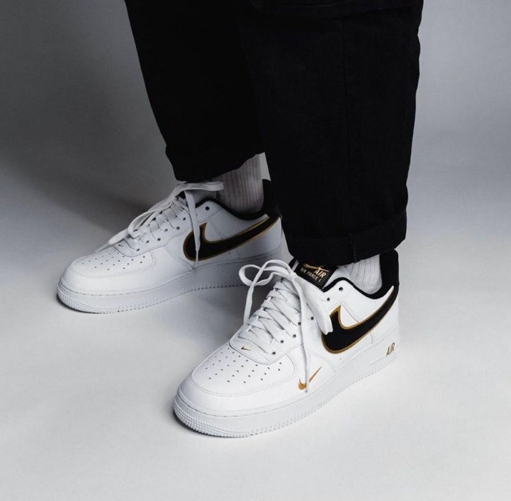 Air force blanco negro y dorado