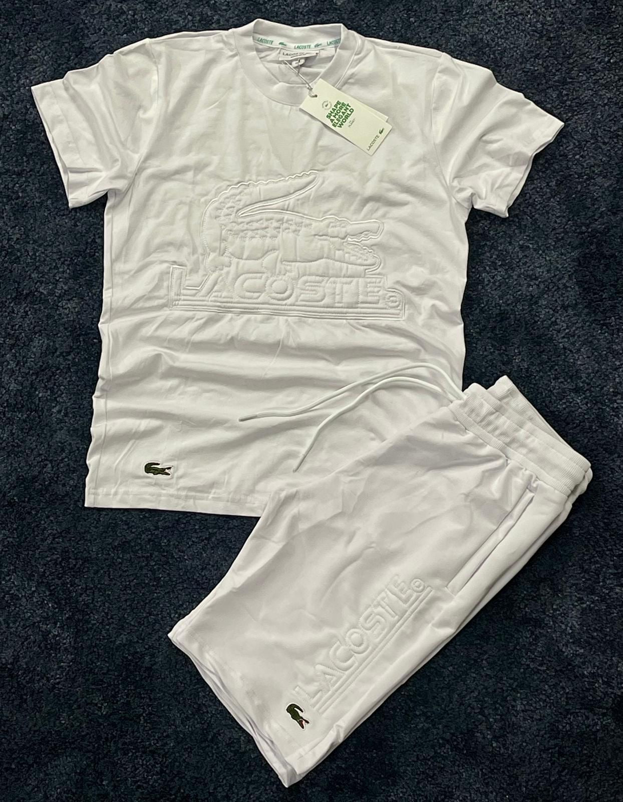 Conjunto Lacoste blanco